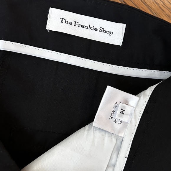 The Frankie Shop Gelso Pleated Black Trousers Pants Size M - Picture 7 of 9